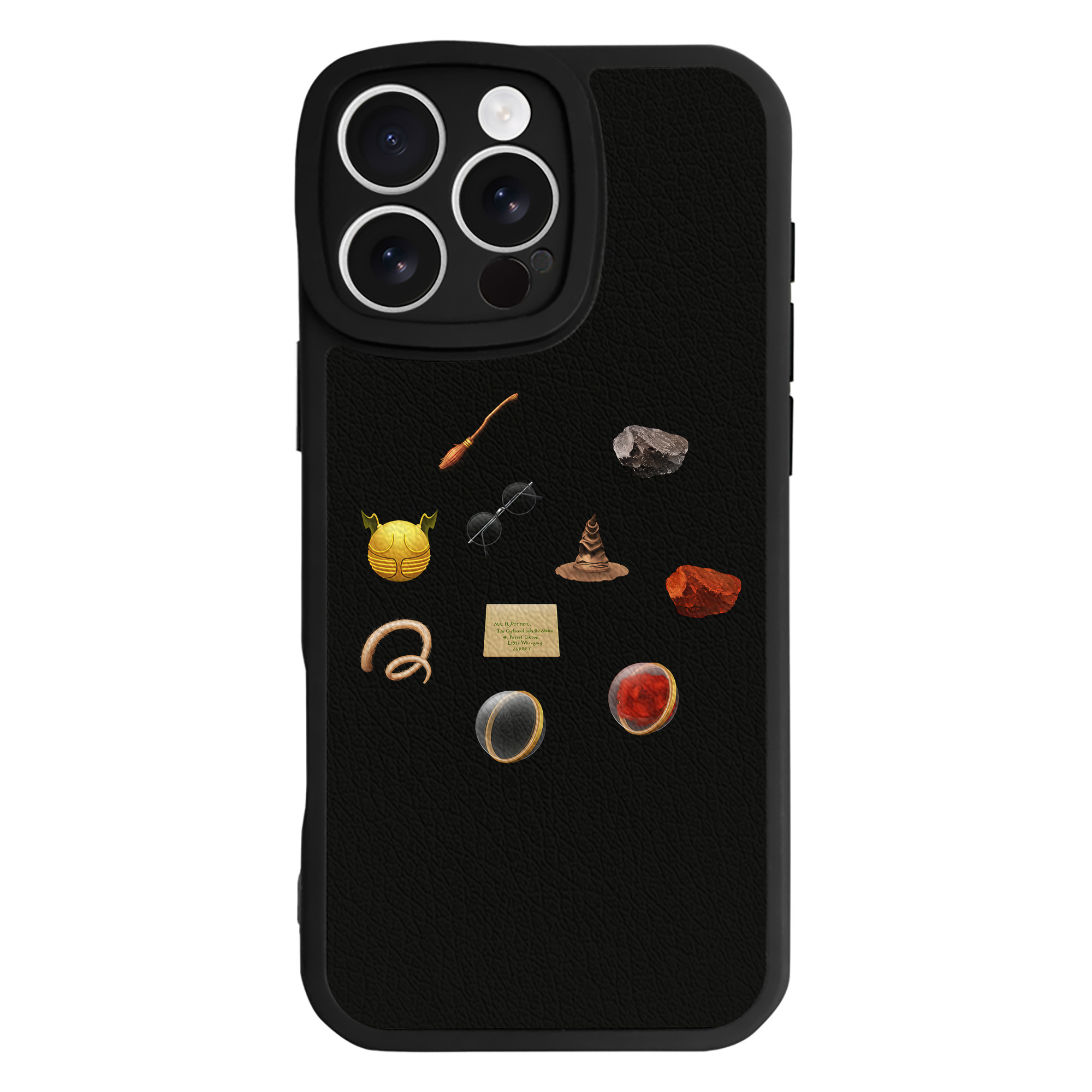 （画像用） Harry Potter ハリー・ポッターシリーズ 【iPhone 16シリーズ対応】シリコンスマホケース（レザー調） 材質：シリコン